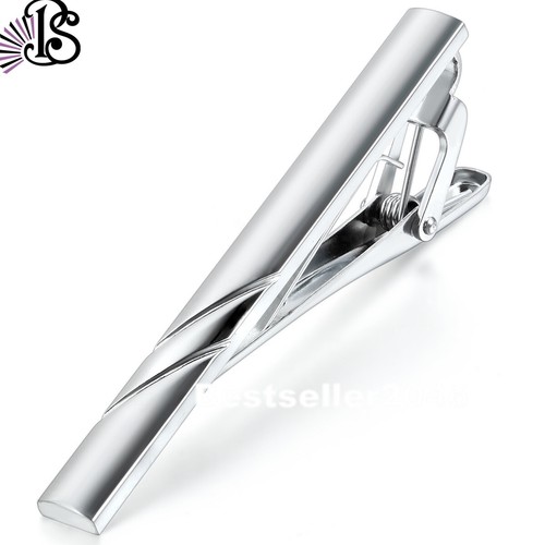 4/6pcs Mens Tie Clip Necktie Bar Clasp Clamp Pin Gentlemen Wedding Business Gift - Picture 22 of 25