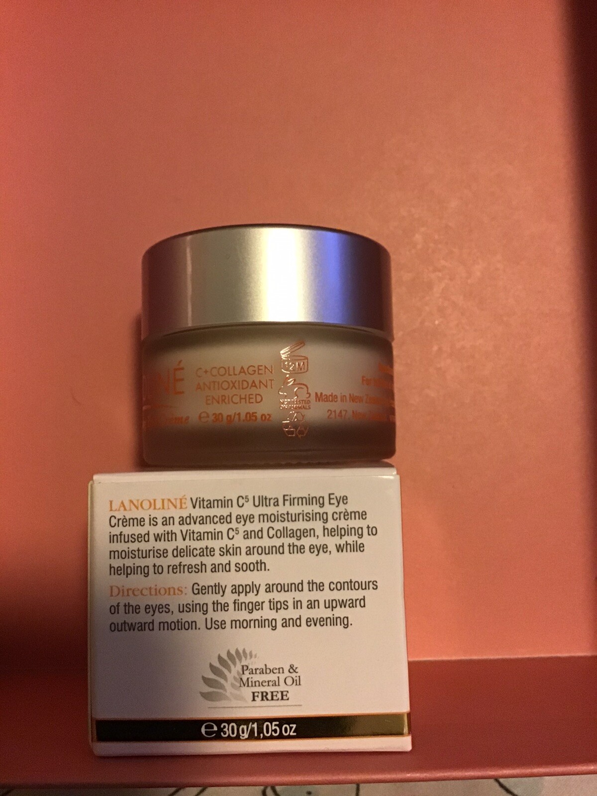 Lanoline Vitamin C5 Ultra Firming Eye Creme Cream 1.05oz. C 5 New