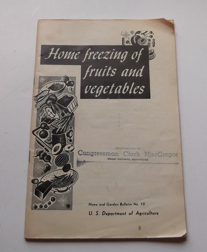 Home Canning & Freezing Of Fruits & Vegetables Pamphlet Book Vintage 1969 USDA - 第 1/3 張圖片