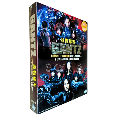 Gantz Complete Boxset (Vol. 1-26 End + 2 Live Action + Movie) Eng