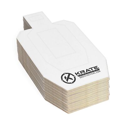 KRATE Tactical Cardboard Targets – Competition Paper Silhouette