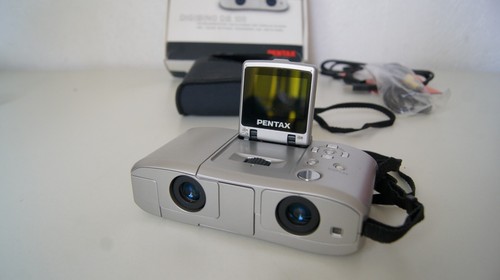 rare Vintage appareil photo Pentax Digibino DB100 Digital Camera Binoculars - Photo 3/13