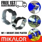 Double Ear O Clips Zinc Plated Steel Fuel Air Mikalor Hose Clamps Pipe Crimp