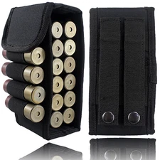 Tactical Shotgun Shell Holder Shotshell Reload Molle Pouch Carrier for 12/20 Ga