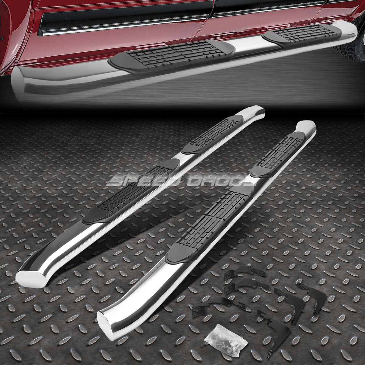 ДЛЯ 15-23-Х СТУПЕНЧАТОЙ ПОДНОЖКИ COLORADO/CANYON EXT 4CHROME С ИЗОГНУТОЙ ОВАЛЬНОЙ ПЛАНКОЙ NERF BAR