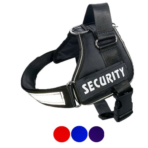 Dog Large Padded Soft Vest Harness Heavy Duty Adjustable Collar Removable Patch - Picture 1 of 16