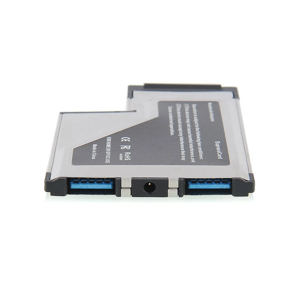 ExpressCard 54mm 2 Ports USB 3.0 Hidden Adapter For Laptop Notebook US Stock - Image 3 of 4