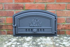 47,5 cm x 29,5 cm Gusseisen Feuerschutztür Ton / Brotbackofentür / Pizza Räucherhaus