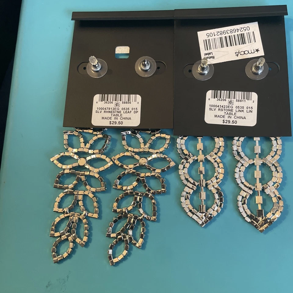 2 Pares Pendientes Colgantes Thalia Sodi Nuevos Foto 2 de 3