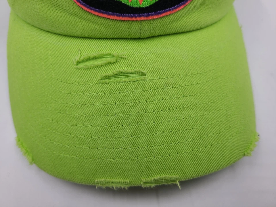 Baws Crazy Bear KB Ethos Distressed Strapback Gorra Ajustable Hombres Mujeres Verde Foto 3 de 4