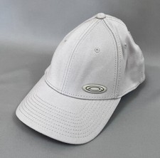 Rare Vintage OAKLEY SOFTWARE Metallic Logo Gorpcore Baseball Cap Beige S/M