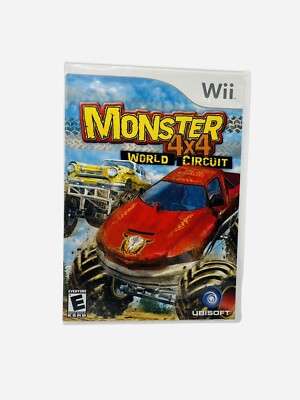 Monster 4x4 World Circuit Wii Game Nintendo Truck Racing Action CIB Ubisoft Race
