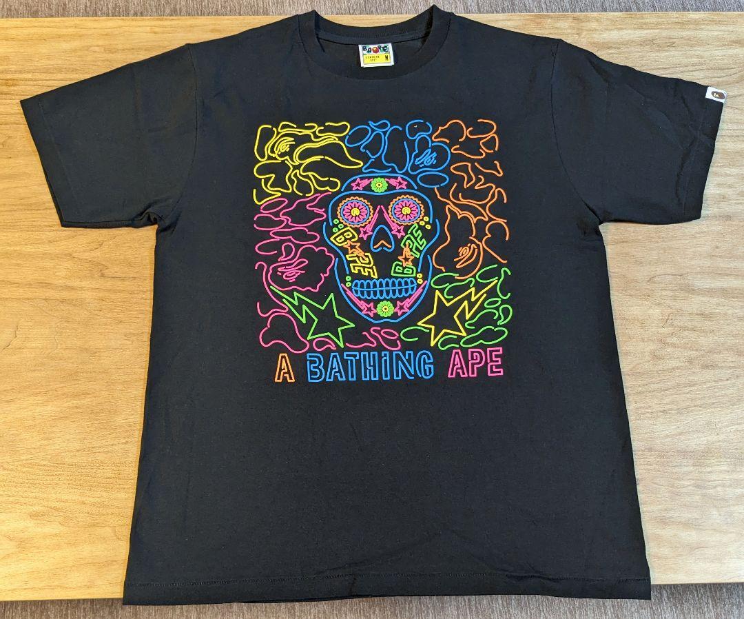 MINT BAPE Tshirt M Authentic Rare 22Aw Bape Halloween Neon Mexican