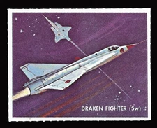 Draken Fighter Cinderella Poster Stamp - Plane