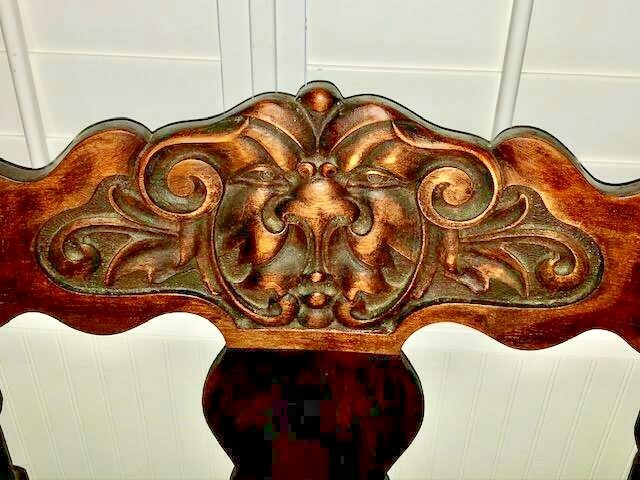 Stomps Burkhardt Victorian North Wind Saddle Chair 1800s Antique