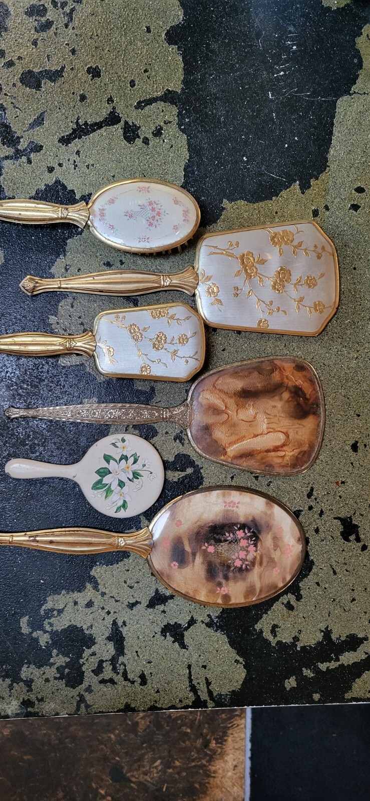 Vintage Hand Mirrors And Brushes eBay