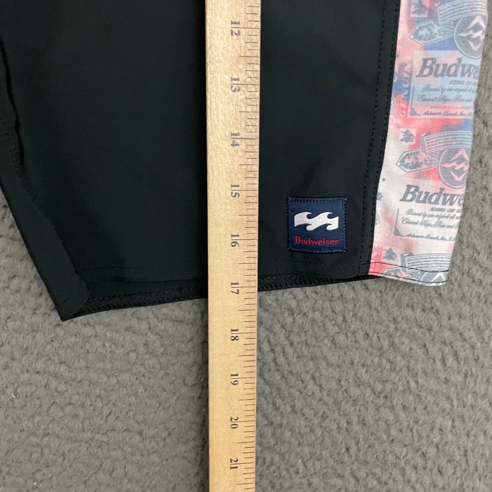 Billabong x Budweiser Board Shorts Para Hombres Talla 28 Negro Surfista Playa Informal Papá Foto 3 de 4