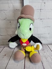Disney Jiminy Cricket 10 in Plush Stuffed Toy Pinocchio VTG 1980s Retro