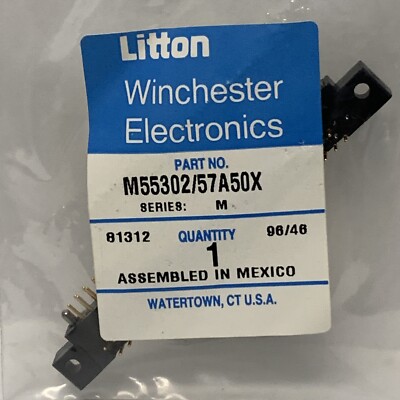 LITTON M55302/57-A50X  	Rectangular MIL Spec Connectors CONNECTOR, W SERIES