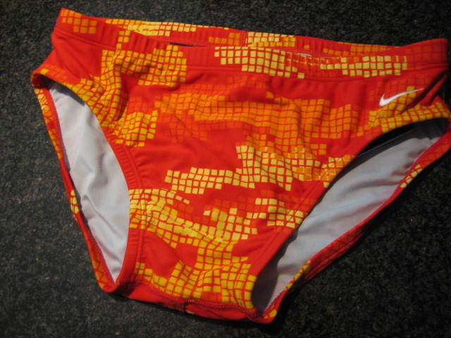 mens orange bathing suits