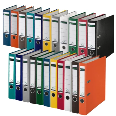 Leitz Ordner 1010 1015 A4 Ordner Kunststoff Einsteck-Rückenschild 52mm / 80mm