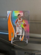 TRAE YOUNG ORANGE CLEAR ACTETATE ASTOUNDING 2019-20 PANINI ILLUSIONS NO. 20