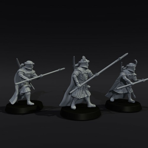 28mm High Men & Northern Kingdoms, Medbury, 3d printed fantasy wargaming minis - Picture 35 of 46