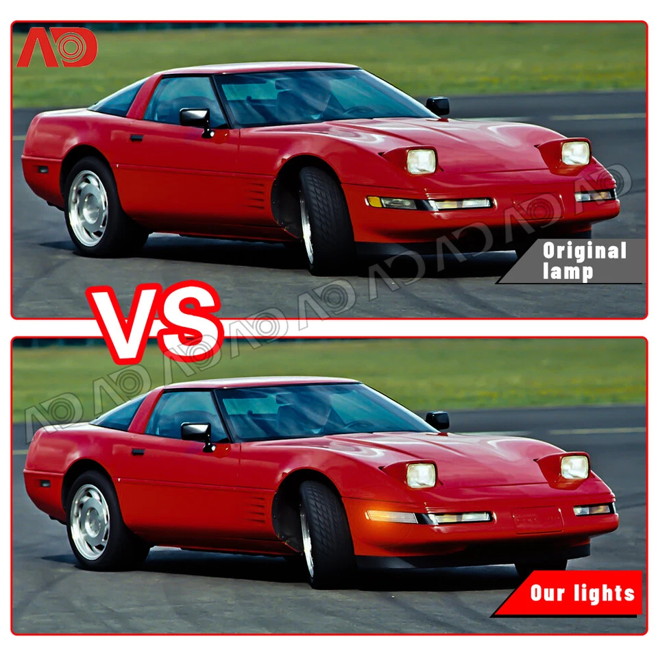 Динамические светодиодные габаритные огни указатели поворота для Chevrolet Corvette C4 1991-1996 годов выпуска - Изображение 4 из 4