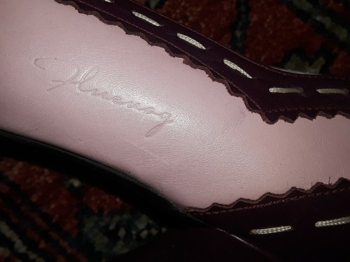 JOHN FLUEVOG HI CHOICE KRISTIN 11 SPECTATOR BROGUE HEART HEELS WINGTIP PUMP SHOE - Picture 6 of 9