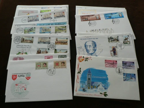 Isle of Man First Day Covers, Various Sold Individually, 1983 1984 1985