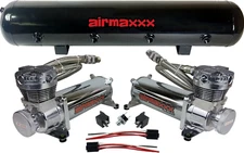 airmaxxx Chrome 480 Air Compressors 5 Gallon Tank 200 psi Air Ride Suspension