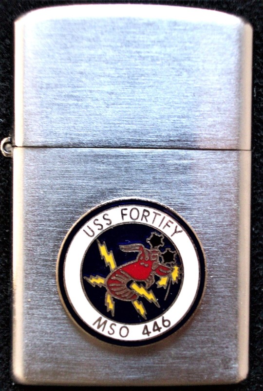 USN USS Fortify (MSO-446) NM "Super Ace" Japanese Lighter
