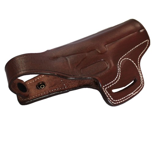 Handmade Leather OWB Carry Two Slot Thumb Break Holster For Pistols - Picture 48 of 61