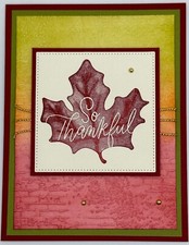 Stampin' Up So Thankful Card w/Env UNLIMITED CARDS SHIP FOR 4.95 