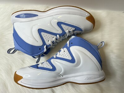 Reebok Galaxy1 White/Blue Patent Leather Basketball Shoes  display picture 1