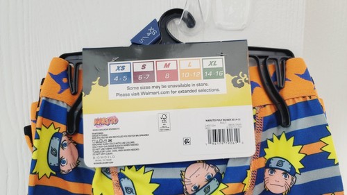 Naruto Boy’s Athletic Boxer Briefs Boys Size XS (4-5), 4pack - Picture 4 of 6