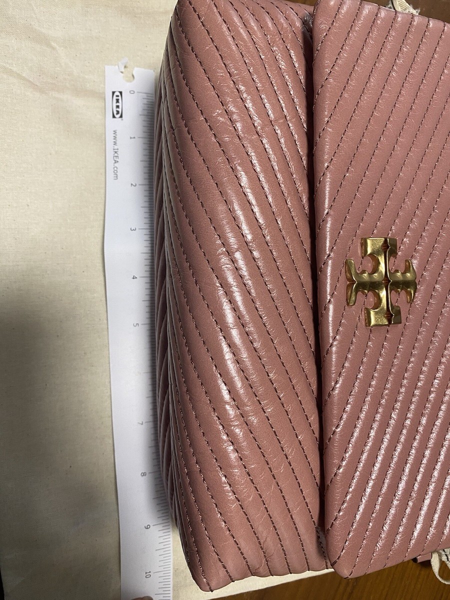 NWT $598 Tory Burch Kira Chevron Quilted Leather Convertible