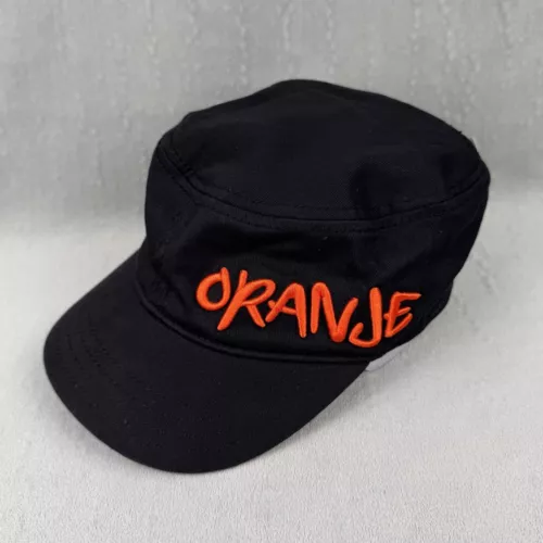 No Bad Ideas Hat Adult FlexFit Small Black Military Cap Hidden Pocket Oranje