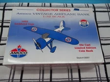 Amoco 1932  Lockheed Vega 1:32 Die Cast Metal Airplane Bank by Spec Cast (RV-14)