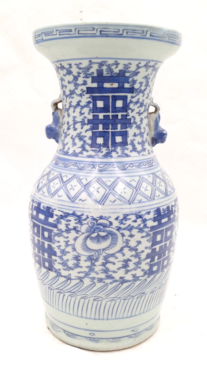 陶瓷蓝色1850-1899 中国古董花瓶| eBay
