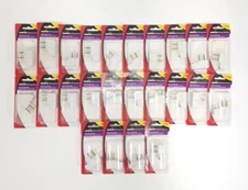 Lot of 24 Cooper BP2600W Snap-On Easy Install Super Plug Electrical Right Angle