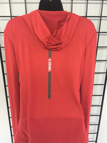 University of Alabama Ladies Crimson Fitted Athletic Pullover with Script A - Picture 3 of 4