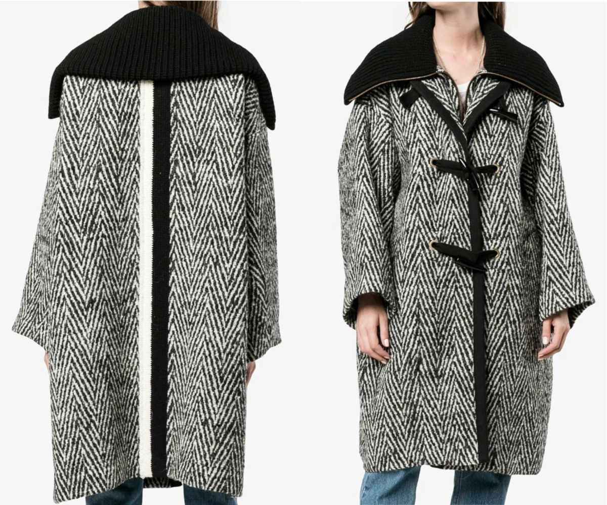 ［未使用］STRIPE OVERSIZE LONG COAT