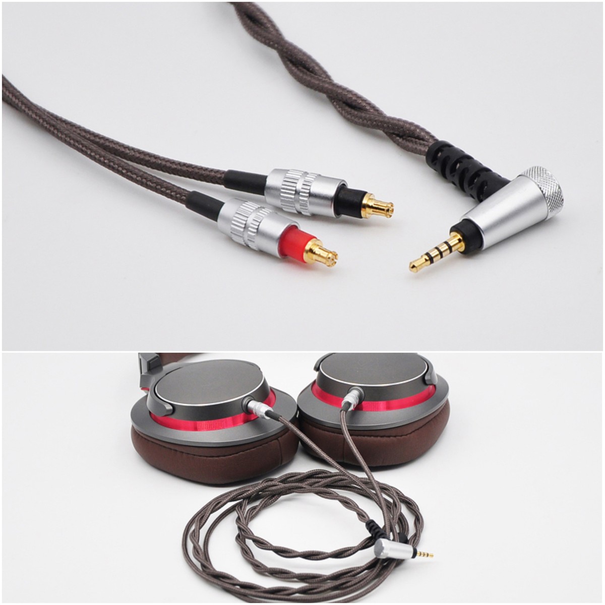 audio-technica ATH-ESW950+リケーブル2本 HIFI BALANCED Audio Cable Wire For Audio Technica ATH ESW