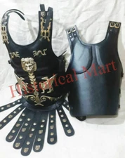 Christmas Body Carved Chest Breast Plate Leather Muscle Armor Medieval style