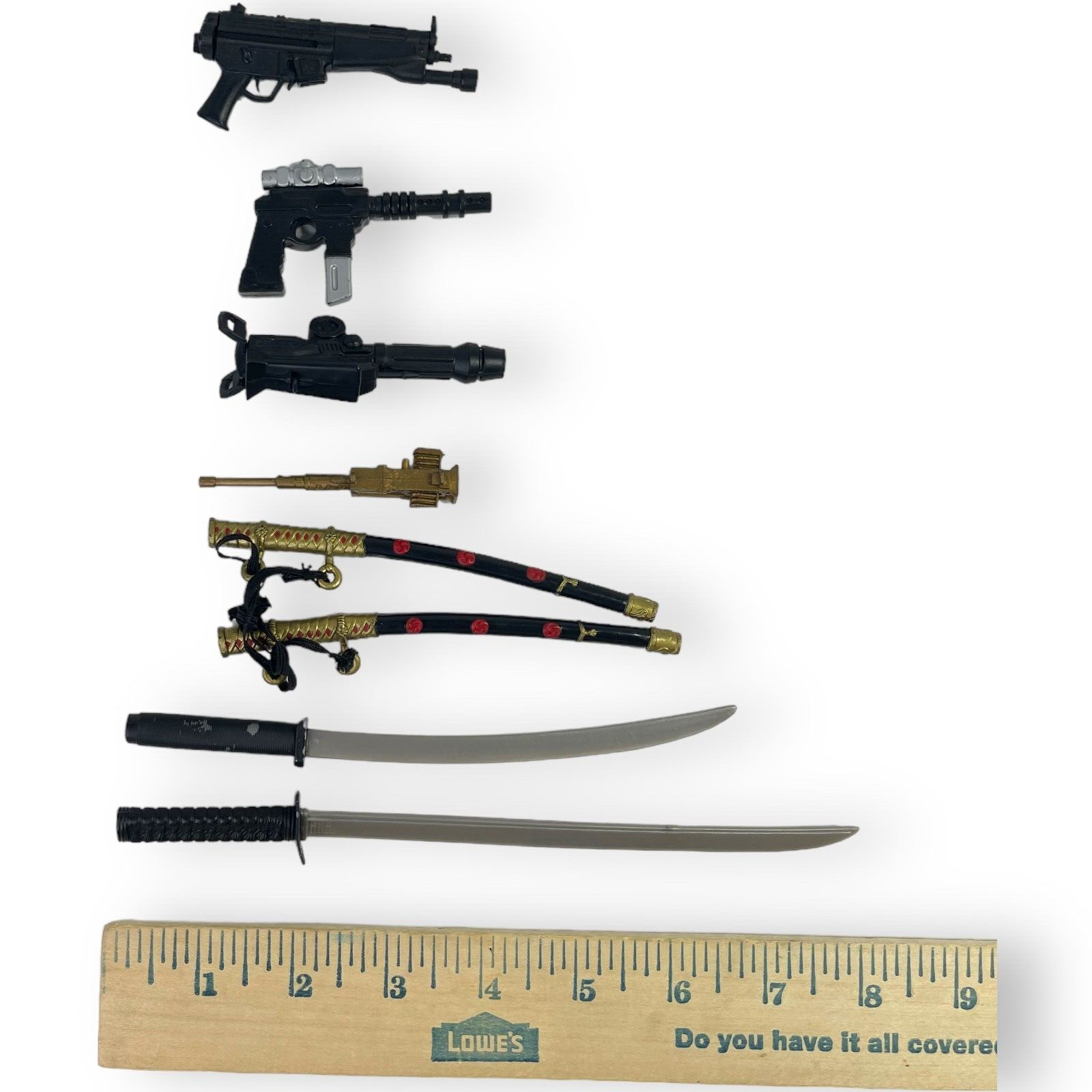 Random Action Figure Accessories Lot Of 15 Weapons Swords Guns eBay