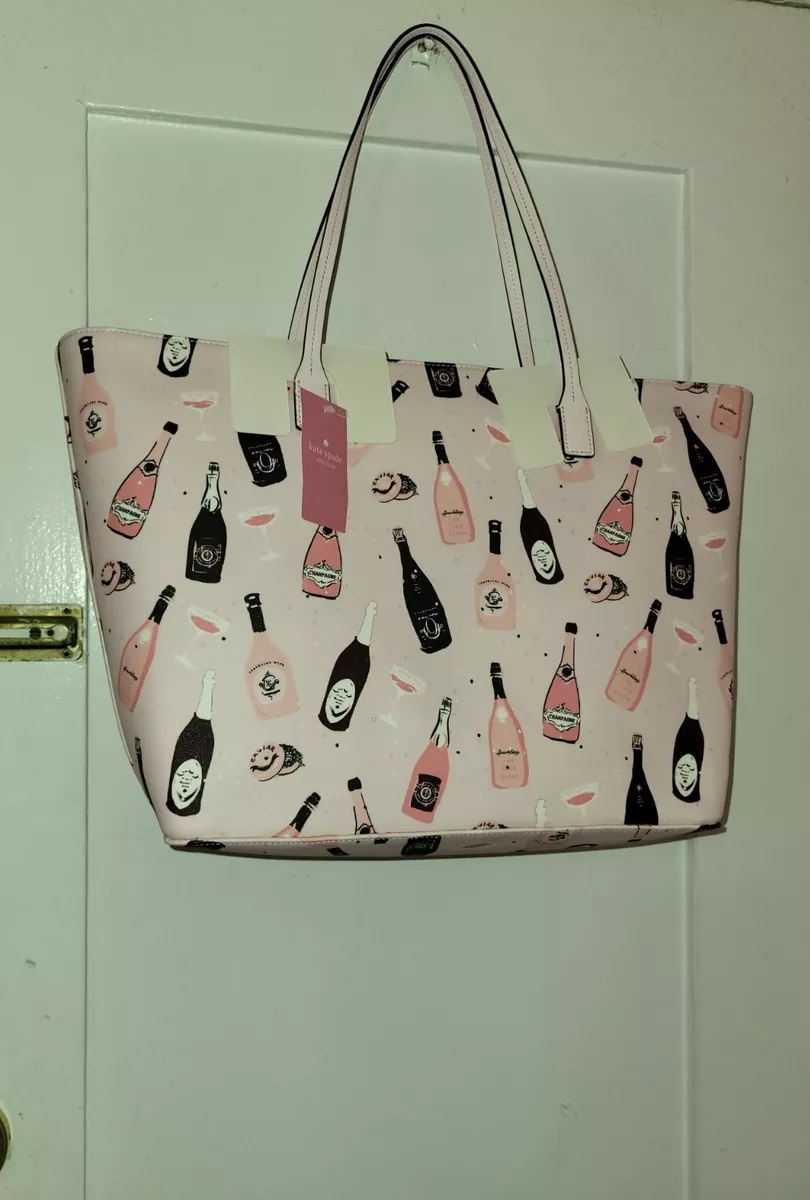 NWT Kate Spade Shore Street Margareta Champagne Toss Caviar Tote