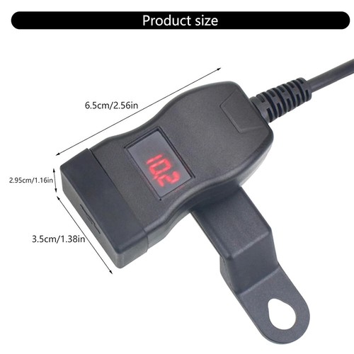 Fast Charging Office Multiport Motorcycle USB QC+PD Phone Charger with Voltmeter - 第 2/6 張圖片