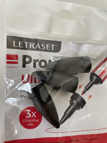 9 Brand New Letraset Ultra Fine Nibs For Letraset ProMarker 3x3 Packs - Picture 10 of 10