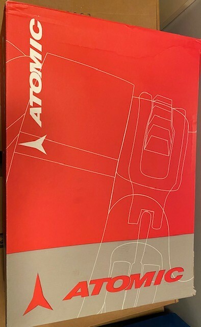 SALOMON NUOVI Stivali da sci Atomic 28 5 da uomo (10 5 11 US) neri con rossi